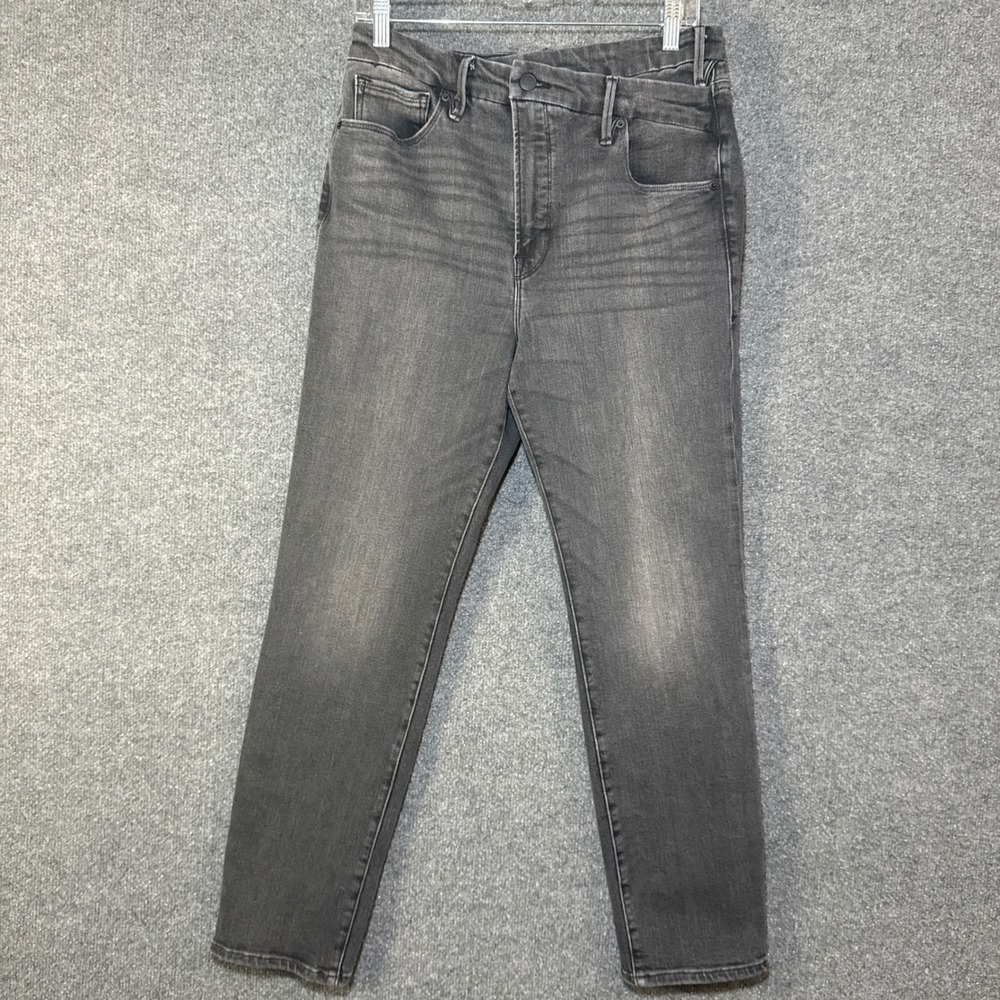 Good American Jeans Womens 30 Straight Leg Denim Minimalist Boho